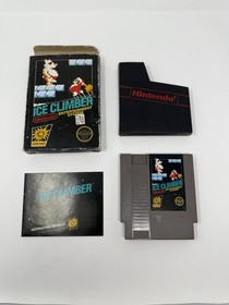 Matte Sticker Ice Climber NES Nintendo Box Cart And Manual CIB Test Market