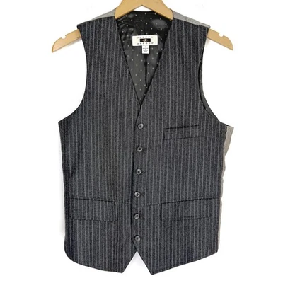 Chaleco a Rayas Carbón Joseph Abboud Personalizado Edición Limitada Firmado Foto 1 de 4