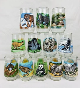 Juego completo de 12 piezas de tarros de mermelada Welch’s de colección de especies en peligro de extinción - Imagen 1 de 10