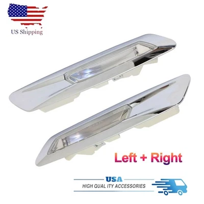 Side Marker Turn Signal Amber Light Silver Tone Fits For BMW 528i 535i 550i F10 - Imagem 1 de 4