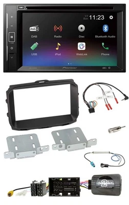 Pioneer Bluetooth Lenkrad USB 2DIN DAB DVD Autoradio für Alfa Giulietta 2013-202 - Bild 1 von 4