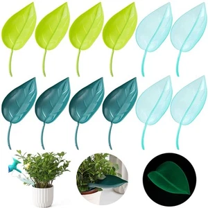 12 PCS Plant Pot Watering Funnel, 3 Color Leaf Plant Watering Devices, Creati... - Picture 1 of 6