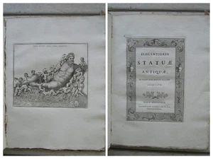ELEGANTIORES STATUAE ANTIQUAE. Rome, 1776. 42 planches dont Laocoon. - Picture 1 of 24