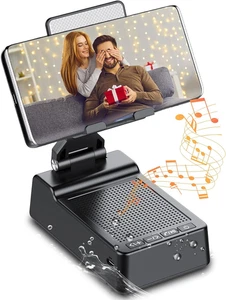 Multifunctional Phone Stand with Wireless Bluetooth Induction Speaker Anti-Slip - Picture 1 of 12