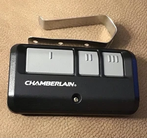Chamberlain 953EV-P2 3 Button Garage Door Remote - Black - Picture 1 of 2
