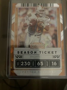 2020 PANINI CONTENDERS DRAFT PEYTON MANNING CRACKED ICE SEASON TICKET /23 - Picture 1 of 1