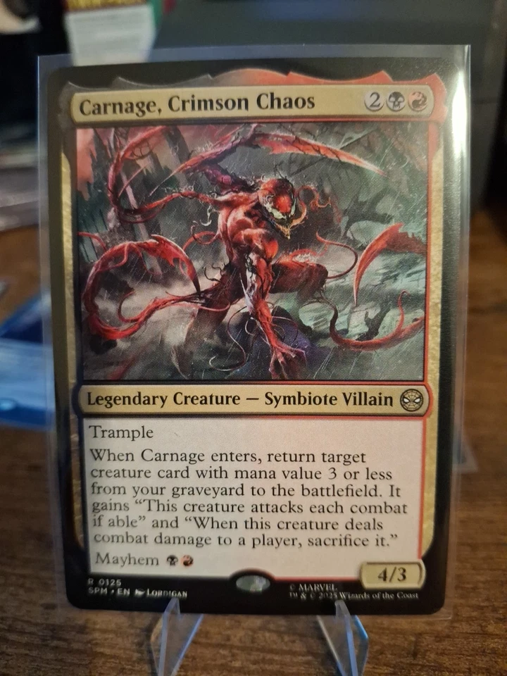 MTG - CARNAGE, CRIMSON CHAOS mtg NM Marvel's Spider-Man Rare - Image 1 of 1