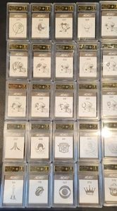 (50) 1987 Motto Card Rookie, Star, Etc - All ASG Graded Lot - Look - Picture 1 of 2