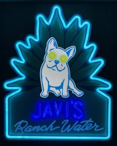 Letrero iluminado LED de agua Javi’s Ranch - Nuevo en caja - Imagen 1 de 3