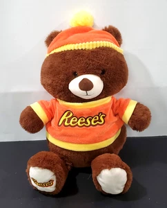 17 Zoll Hershey Reese's Bär mit Shirt & Mütze Plüschtier Stofftier The Hershey Company - Bild 1 von 7