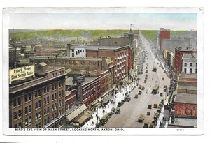 Akron, Ohio - Vogelperspektive der Hauptstraße mit Blick nach Norden - Bild 1 von 2