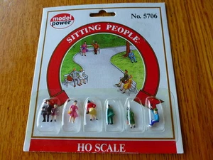 Model Power #5706 HO Figures Painted -- Sitting People - Bild 1 von 1