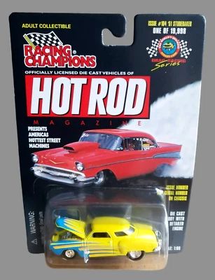 1998 Racing Champions '51 STUDEBAKE Yellow Drag Racing Series 1:60 Scale 1/19998 - Image 1 of 4