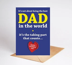 Funny Fathers Day Card Rude Card Dad Father Step Dad BC868 - Picture 1 of 3