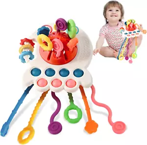 Montessori Toys for 1 Year Old, Sensory Toys for Babies, Food Grade Silicone Pul - Picture 1 of 12