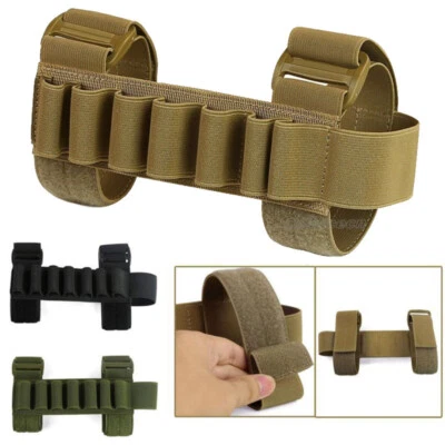 Tactical Molle 7 Round 12/20GA Gun Shotgun Buttstock Ammo Shell Holder Carrier - Image 1 of 4