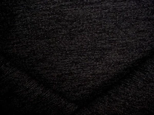15-3/4Y KRAVET 35115 TEXTURED CHENILLE ONYX BLACK PEWTER GREY UPHOLSTERY FABRIC - Picture 1 of 4