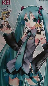 Hatsune Miku Kei no oficial mezcla Hatsune ilustraciones pequeña ilustración - Imagen 1 de 3