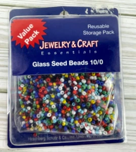 Glass Seed Jewelry Beads 10/0 .03 oz. Hundreds NEW - Picture 1 of 3