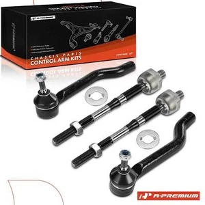 4x Front Inner & Outer Steering Tie Rod Ends for Nissan Rogue 2014-2020 Qashqai - Picture 1 of 10