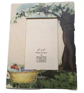Vintage Two's Company Baby Picture Frame 4 × 6 - Picture 1 of 3