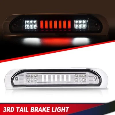 Fits For 2002-2009 Dodge Ram 1500 2500 LED 3rd Tail Brake Light Cargo Lamp Clear - Image 1 of 4