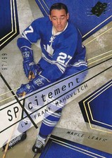 2008-09 SPx SPXCITATION SPECTRUM #17 FRANK MAHOVLICH - x/99 - Toronto Maple Leafs