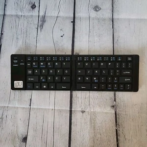 Geyes Portable Folding Keyboard Wireless Foldable Bluetooth Keyboard Works - Picture 1 of 7