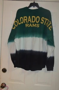 CAMISETA SPIRIT DE COLECCIÓN NCAA COLORADO STATE RAMS PARA HOMBRE PEQUEÑA VERDE FÚTBOL OMBRE TEÑIDA - Imagen 1 de 9