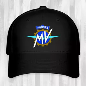 MV Agusta Motorcycle Black Hat Baseball Cap Size S/M & L/XL - Picture 1 of 3