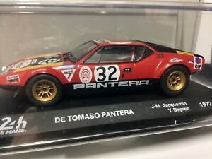 De Tomaso Pantera 24h le Mans 1972, IXO , Die-Cast 1/43, Nouveau En Vitrine
