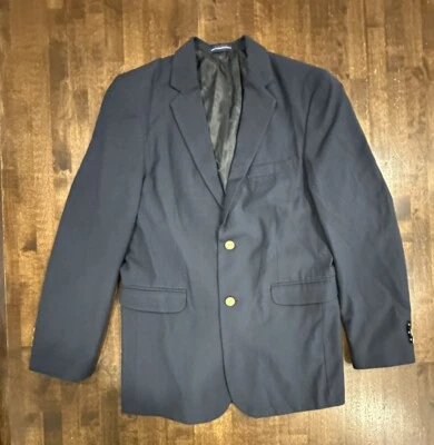 Blazer Ralph Lauren CHAPS Niños 18R Azul Marino Abrigo Deportivo Dorado 2 Botones Chaqueta DEFECTUOSO Foto 1 de 4