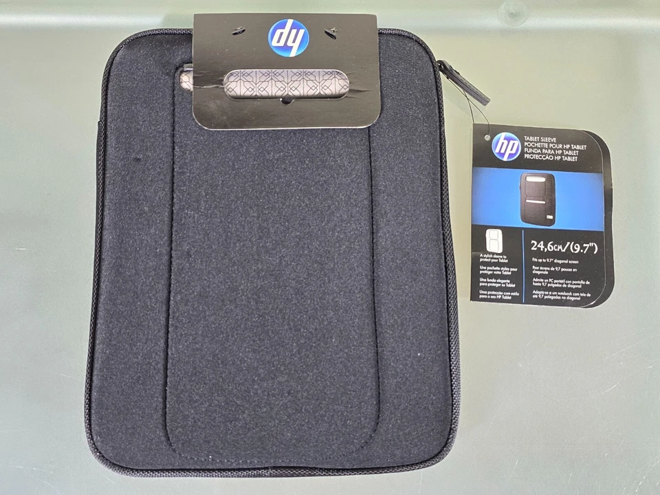 HP Touchpad Ipad 9.7" Zippered Tablet Case Sleeve Graystone QB459AA - Image 1 of 4