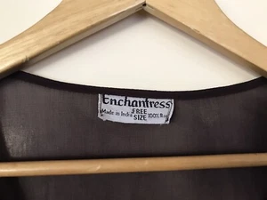 🪬Gorgeous Vintage ENCHANTRESS Brown Bohemian /Gypsy Dress Free Size - Picture 1 of 6