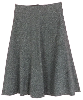 SK17847- JONES WEAR Mujer 80% Acrílico Algodón Acampanado Falda Midi Forrada Gris 10 Foto 1 de 4