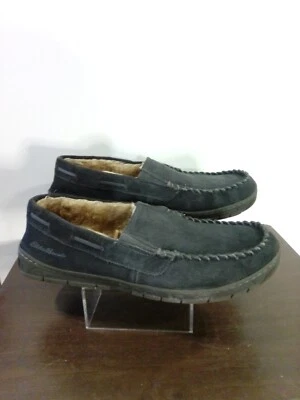 Zapatillas forradas de piel sintética grises Eddie Bauer Woodland para hombre forradas talla 13 Foto 1 de 4