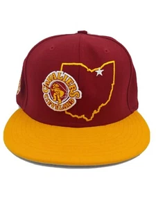 New Era NBA Cleveland Cavaliers (Cavs) 59Fifty Burgundy Fitted Hat - Size 7 - Picture 1 of 7