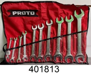 Proto Open End Wrench Set: 10 Pc. Satin Metric J3000H - Picture 1 of 3