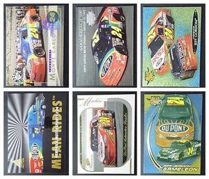 JEFF GORDON LOT OF 6 NASCAR TRADING CARDS DUPONT CHEVROLET PRESSPASS - Picture 1 of 14
