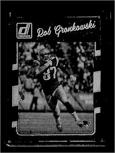 2017 Donruss Football Magenta Printing Plate #182 Rob Gronkowski No 1 of 1