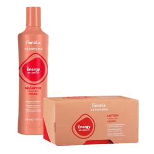FANOLA Kit Vitaminas Energía Vegan shampoo 350ml + Loción 12x10ml - Imagen 1 de 1