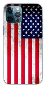 Coque en silicone imprimée compatible Apple iPhone 12 Pro Max Drapeau USA - Imagen 1 de 3