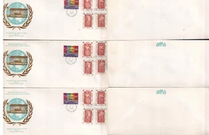 3 UN-NY - 4¢ 5¢ 8¢ 10¢ 15¢ - SCOTT#: 170-74 - EXPOSICIÓN EXPO ’67, MONTREAL 870 - Imagen 1 de 2