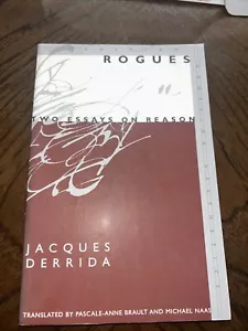 Jacques Derrida Rogues (Paperback) Meridian: Crossing Aesthetics - Foto 1 di 7
