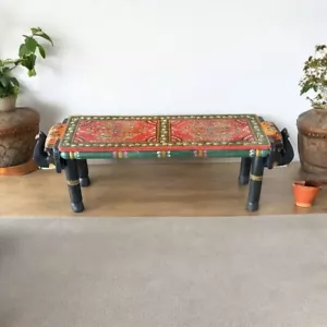 Wooden Hathi Bench, Elephant Bench - Picture 1 of 3