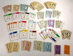 100+ cartas de reparto de monopoly Hasbro Misceláneas - Imagen 1 de 9