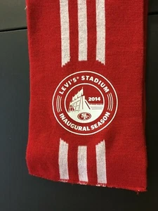 San Francisco 49ers Scarf Levi's Stadium Inaugural 2104 Season - Picture 1 of 6