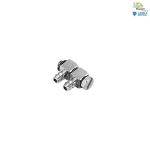 Angolo idraulico doppio capezzolo M3 per tubo 4/2,5 mm LESU/thicon-modelli - Foto 1 di 4