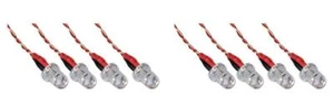 Hubsan X4 H107D Red LED (H107C-a33) 3.7v Red LED Lights Set Night 2 Pack - Picture 1 of 6