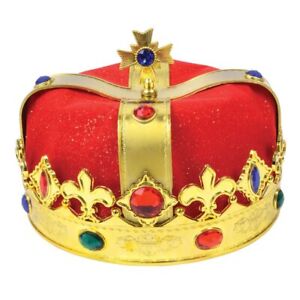 Deluxe King or Queen Crown 1 Red